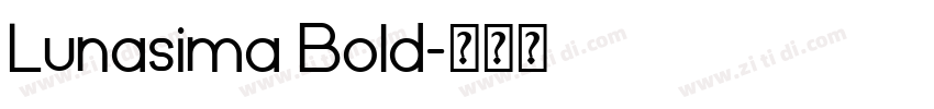 Lunasima Bold字体转换